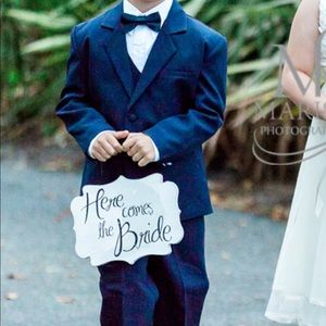 Here comes the bride sign